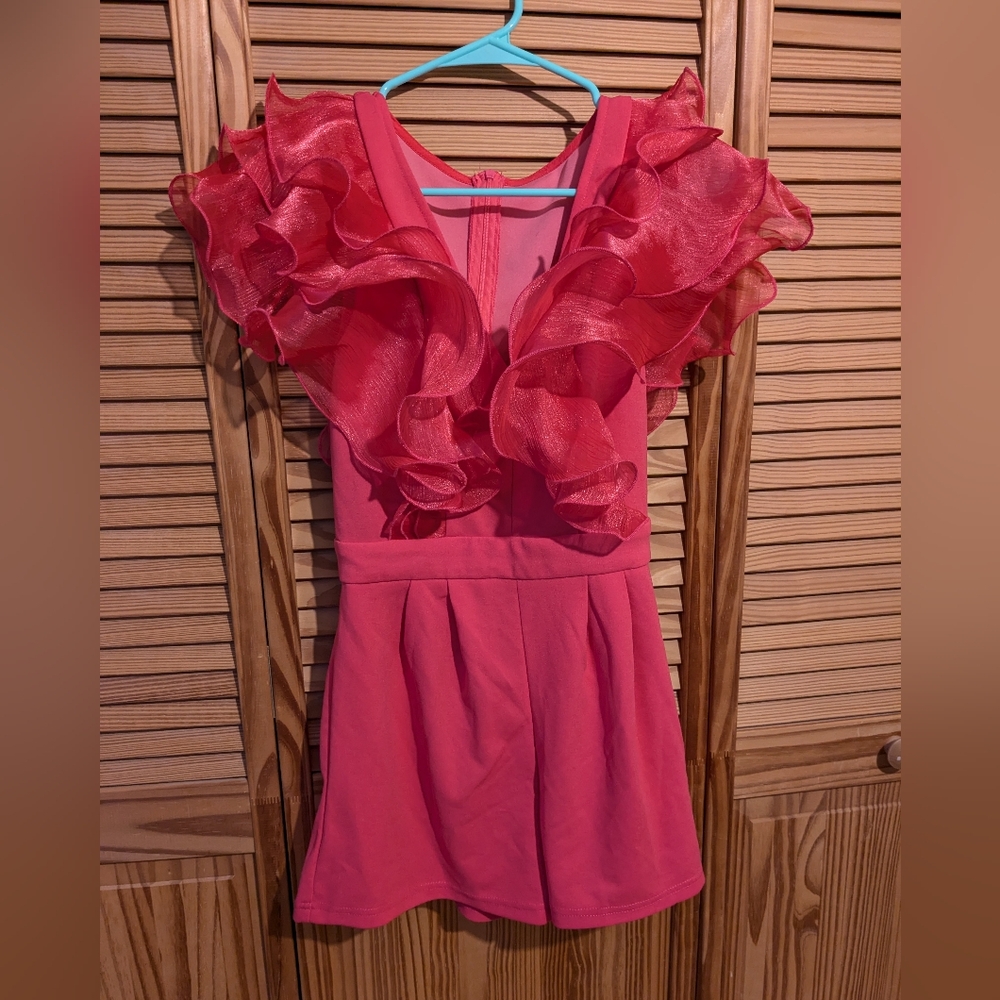 Hot Pink v-neck ✨romper✨
